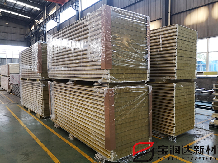 聚氨酯封边岩棉墙面板