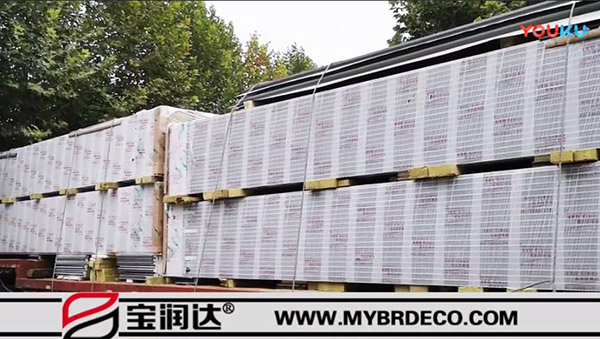 【两车连发】德晋贵宾厅5公分聚氨酯封边岩棉夹芯板漯河发货