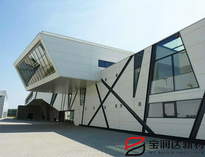 异性钢结构建筑聚氨酯夹芯板项目